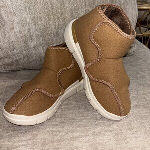 Womens 8 Wide Fitville Boots Diabetic Orthotic Adaptive Hook Loop "fur" Lined